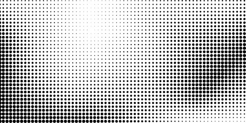 Grunge halftone gradient background. Faded grit noise texture. White and black sand wallpaper. Retro pixelated backdrop. Anime or manga style comic overlay. Vector graphic design textured template