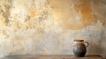 Aged stucco wall with a warm, inviting feel