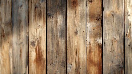Fototapeta premium Aged wooden panels with a soft, lived-in feel