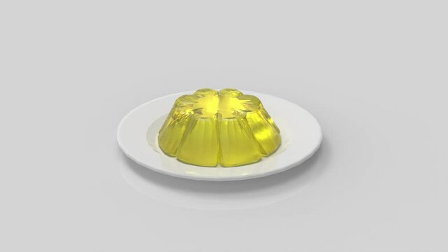 3d motion jelly with left-shifting motion in several color variants
