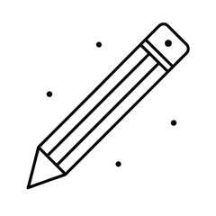 vector illustration of a pencil