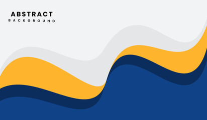 Blue and yellow abstract geometric background vector illustration