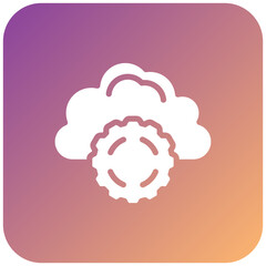 Vector Design Cloud Settings Icon Style