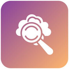 Vector Design Cloud Search Icon Style