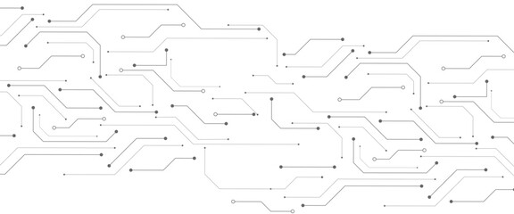 Grey white Abstract technology background, Hi-tech digital connect, Communication, High technology concept, Science background. 