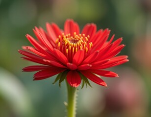 red dahlia flower