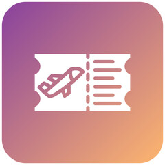 Vector Design Plane Ticket Icon Style