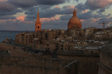 夕焼けのマルタ島