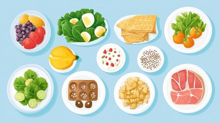 Delicious and Healthy Meal Prep: A Balanced Diet Plan with Fresh Ingredients