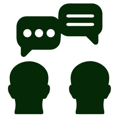 Professional Customer Support and Chat Symbols Set Conversation Icon Vector Illustration