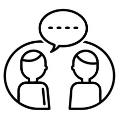 Professional Customer Support and Chat Symbols Set Conversation Icon Vector Illustration