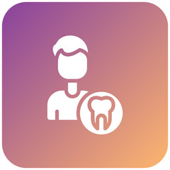 Male Dentist Icon Style