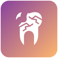 Broken Tooth Icon Style