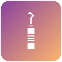 Fototapeta premium Dental Probe Icon Style