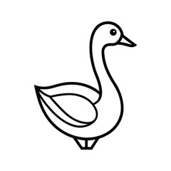 vector illustration of a goose
