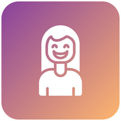 Smiling Women Icon Style