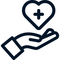 Obraz premium Life Insurance Liine Icon