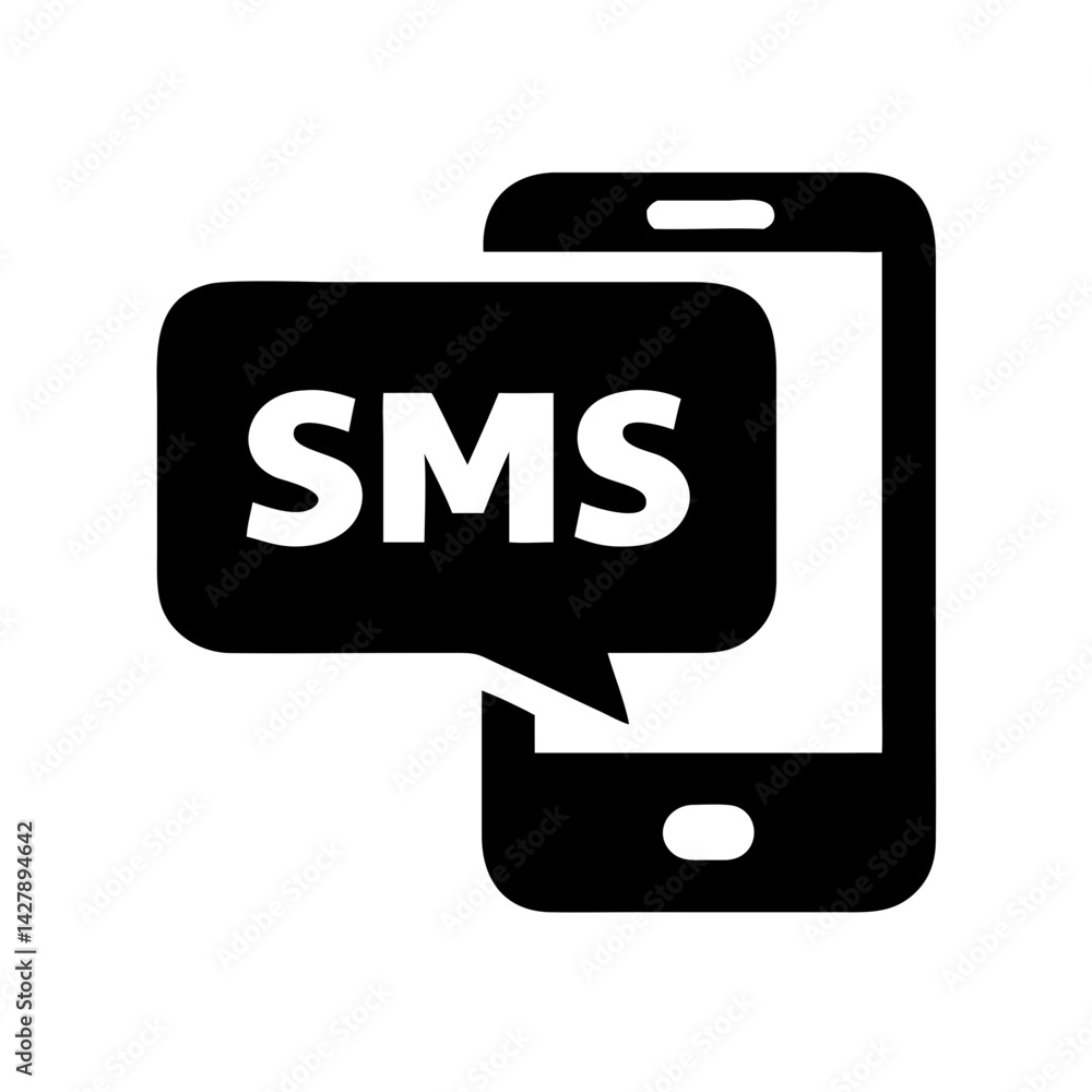 Poster sms text chat message symbol communication icon set vector illustration