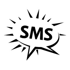 SMS Text Chat Message Symbol Communication Icon Set Vector Illustration