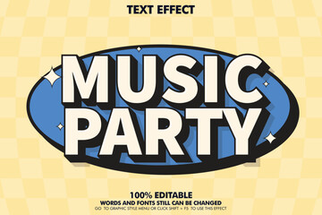 modern retro style editable text effect