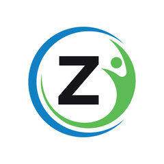 Success Logo combine with letter Z vector template