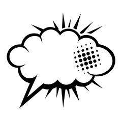 Speech Bubble Icon for Real-Time Messaging and Online Conversation Vector Illustration