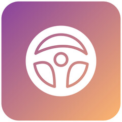 Steering Wheel Icon Style