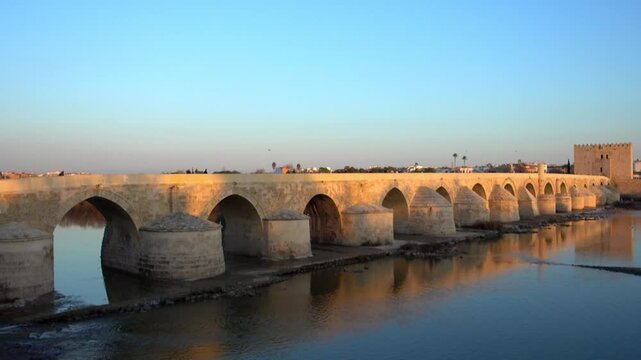 Roman bridge in Cordoba, Andalusia, Spain