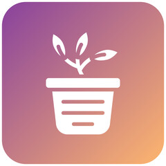 Flower Pot Icon Style