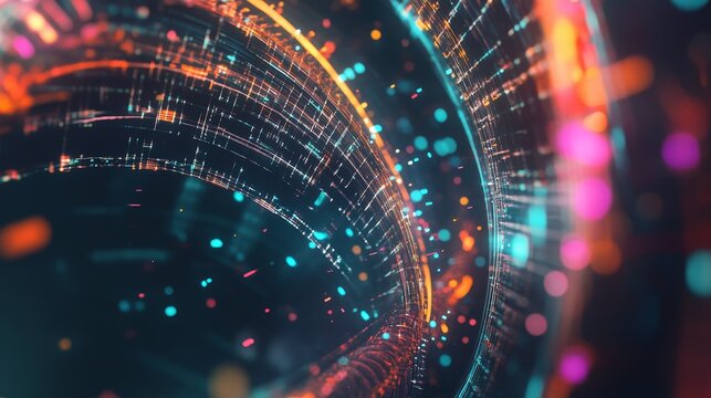 Abstract dna technology illustration with intricate patterns and futuristic scientific themes - Powered by Adobe