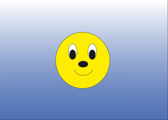 Happiness Day Concept. A happy and optimistic mind, good mental health. Enjoying life every day. Smiling smiley face on the background of a colourful wall.PNG