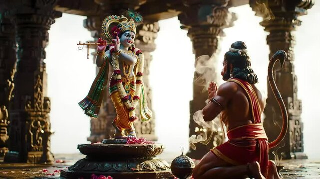 Hanuman's unwavering devotion: A spiritual rendezvous with divine grace and reverence