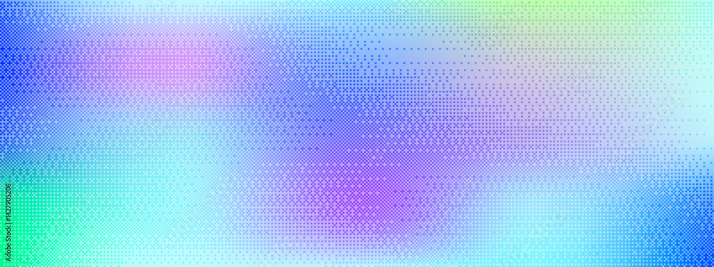 Poster soft blue, cyan, and purple pixel pattern background with abstract texture. bitmap art design resemb