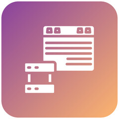 Fototapeta premium Database Icon Style