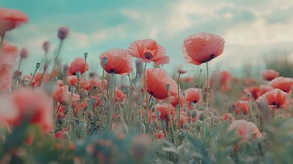 Obraz premium poppy field in summer