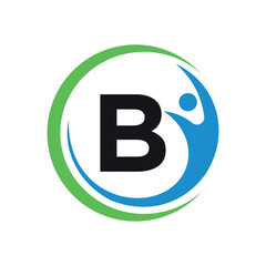 Success Logo combine with letter B vector template