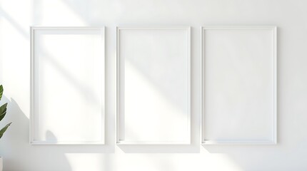 Abstract interior white room modern style blurred background