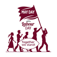 Obraz premium illustration celebrating labour day