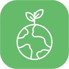 Green Globe Icon