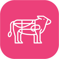 Cow 7 Parts Icon