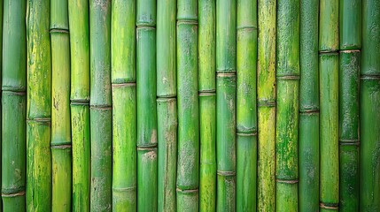 Obraz premium vibrant green bamboo stalks for nature and eco design