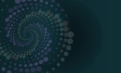 Colorful Spiral shapes abstract seamless pattern background. Modern vector design for wallpapers, prints, and digital art.