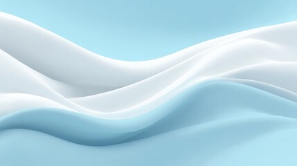 Fototapeta premium Abstract Water-Inspired Background with Flowing Blue and White Textures, Soft Gradient Transitions, Serene and Fluid Composition, Evoking Calmness and Freedom in Water Elements for Design, Art, and Na