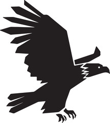 Eagle simple icon. Vector ICON all icon Viktor