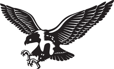 Obraz premium Eagle simple icon. Vector ICON all icon Viktor