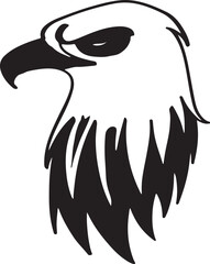 Eagle simple icon. Vector ICON all icon Viktor