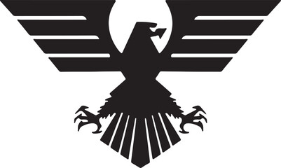 Eagle simple icon. Vector ICON all icon Viktor