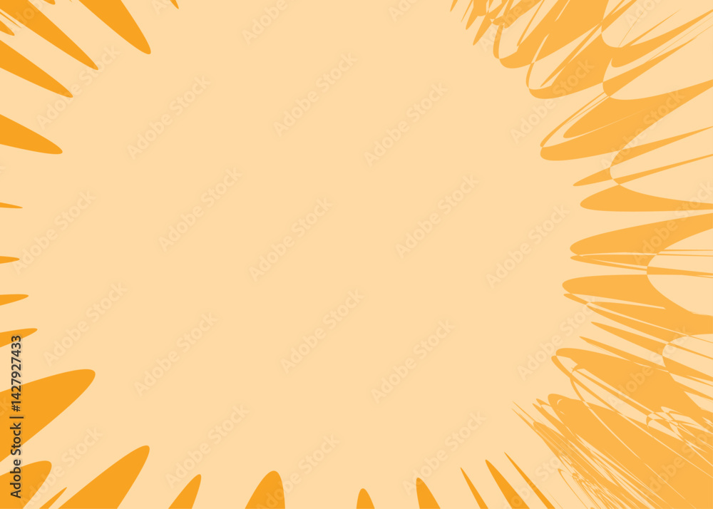 Poster yellow abstract background with soft layered geometric shapes and subtle textured design