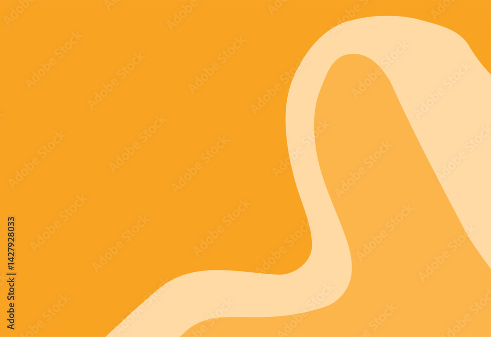 Poster yellow abstract background with soft layered geometric shapes and subtle textured design