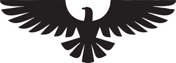 Eagle simple icon. Vector ICON all icon Viktor